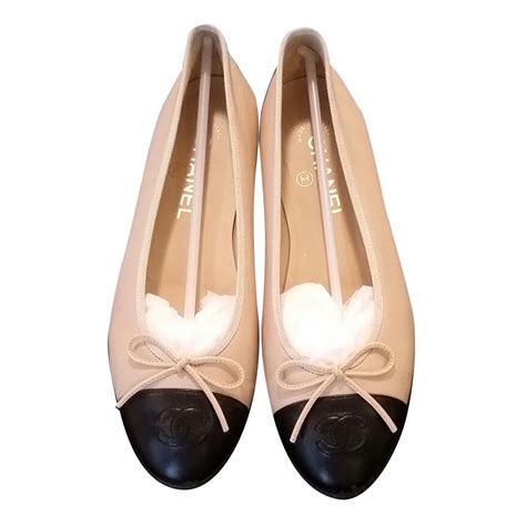 black chanel ballerina|chanel ballerinas beige.